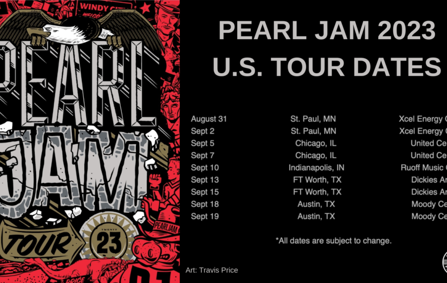 Pearl Jam 2023 Tour Announcement